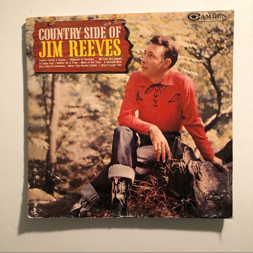 Vintage Jim Reeves Record Album